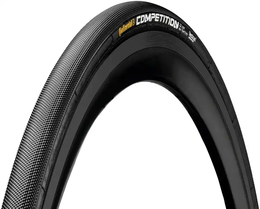 Hassle-Free Returns Continental Competition Tire - 700 x 22 Tubular Folding Black BlackChili Vectran Breaker  | Bikeparts.Com