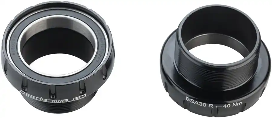 CeramicSpeed BSA30 Bottom Bracket - BSA Thread 30mm Spindle Black  | Bikeparts.Com Money Back Guarantee