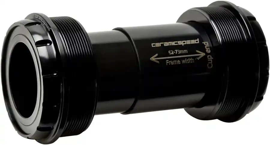 Final Sale CeramicSpeed T47/73 Bottom Bracket - Shimano MTB Coated Races Black  | Bikeparts.Com