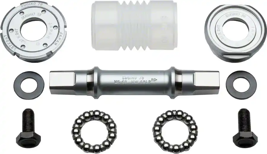 Best Price Sugino 75 Track 68x109mm English Bottom Bracket Set: with Cups Boxed  | Bikeparts.Com