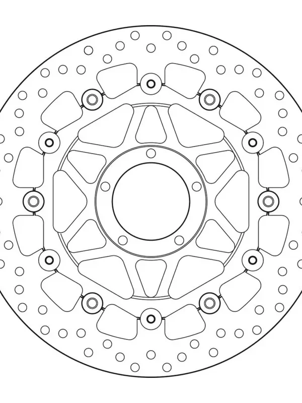 Luxury Brembo 78B40890 floating brake disc