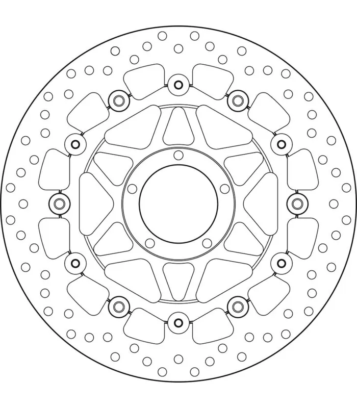 Luxury Brembo 78B40890 floating brake disc