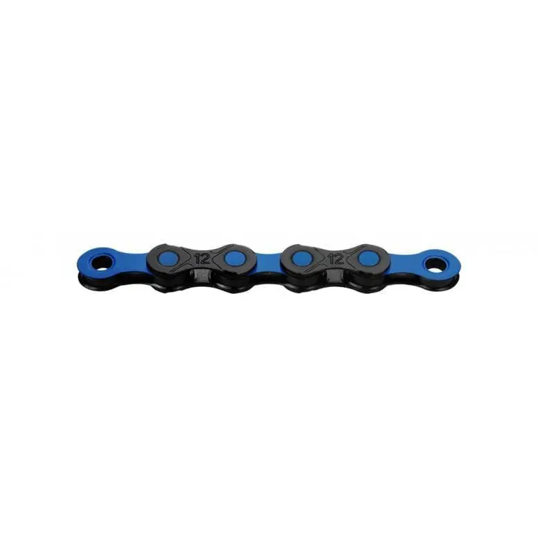 Certified KMC DLC 12 Waxed Chain 126L - Black/Blue - 126L
