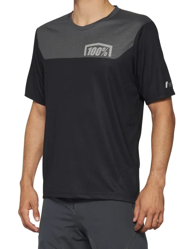 Best Price 100% Airmatic Short Sleeve Jersey 2022 Black/Charcoal XL