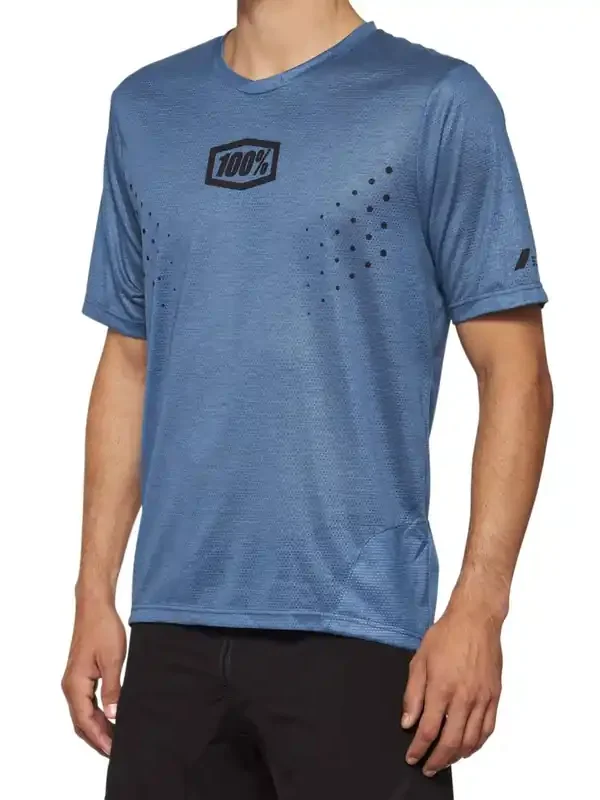 100% Airmatic Mesh Short Sleeve Jersey 2022 Slate Blue S Fresh Stock