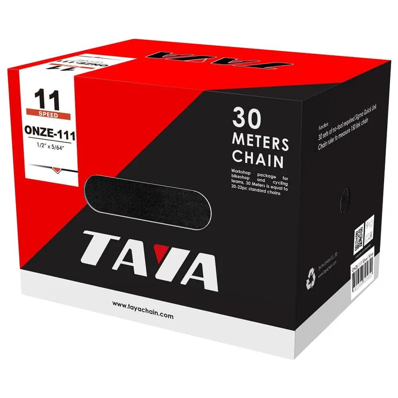 Taya Onze-111 11 Speed Chain Silver 30m Workshop Roll Brand New