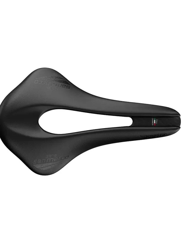 Selle San Marco Shortfit Superleggera Saddle: Black/Black Wide (L3) Worldwide Shipping