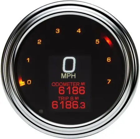 Dakota Digital MLX Series Speedo in Chrome Finish For 2011-2024 Softail, 2012-2017 Dyna, 2014-2024 Road King & Freewheeler (MLX-2011) Holiday Sale
