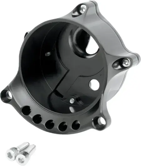 Same Day Shipping Roland Sands Design Cafe Racer Gauge Re-locator Mount in Anodized Black Finish For 2007-2020 Sportster With Top Mount Headlamp Models (0207-2001-B)