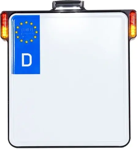 Heinz Bikes All In 2.0 License Plate Bracket In Black With Turn Signals, Brake Light, Taillight & License Plate Light (Germany 180mm x 200mm) (HBKZ-MB-3TS) Buy Online