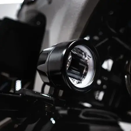 Custom Dynamics ProBEAM L.E.D. Halo Fog Lights In Black Finish For Harley Davidson 2009-2013 Touring Motorcycles (PB-FOG-SS8-B) Last Chance