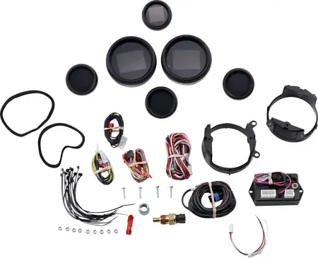 Dakota Digital MLX Series Gauge Speedo Set In Black For 1996-2003 Touring (MLX-8696-K) Modern