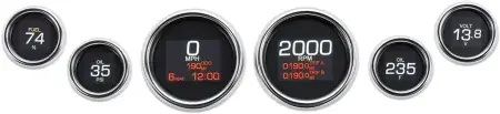 Get Yours Dakota Digital MLX Series Gauge Speedo Set In Chrome For 2004-2013 Touring (MLX-8604)