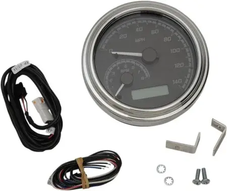 Affordable Dakota Digital MVX Series Analog Gauge Systems in Black/Gray/Chrome Finish For 2011-2017 FXST/FLST, 2012-2017 FXD/FXDWG And 2014-2016 FLHR Models (MVX-2011-KG-C)