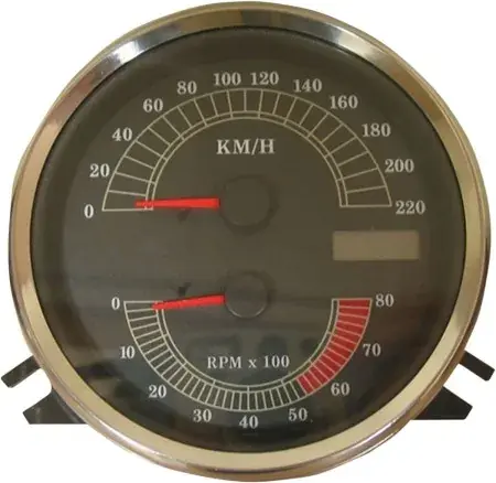 New Arrival Drag Specialties Speedo/Tachometer 220KM/H For 1996-2003 FLHR And 1996-2003 FXST/FLST/FXDWG (Except FXSTD) Models (2210-0332)