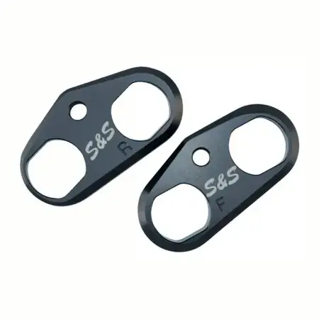 Grab Now S&S Cycle Tappet Cuff Set In Hard Black Anodized Aluminium Finish For Harley Davidson 2018-2023 Softail & 2017-2023 Touring Models (Sold as a Set) (330-0655)